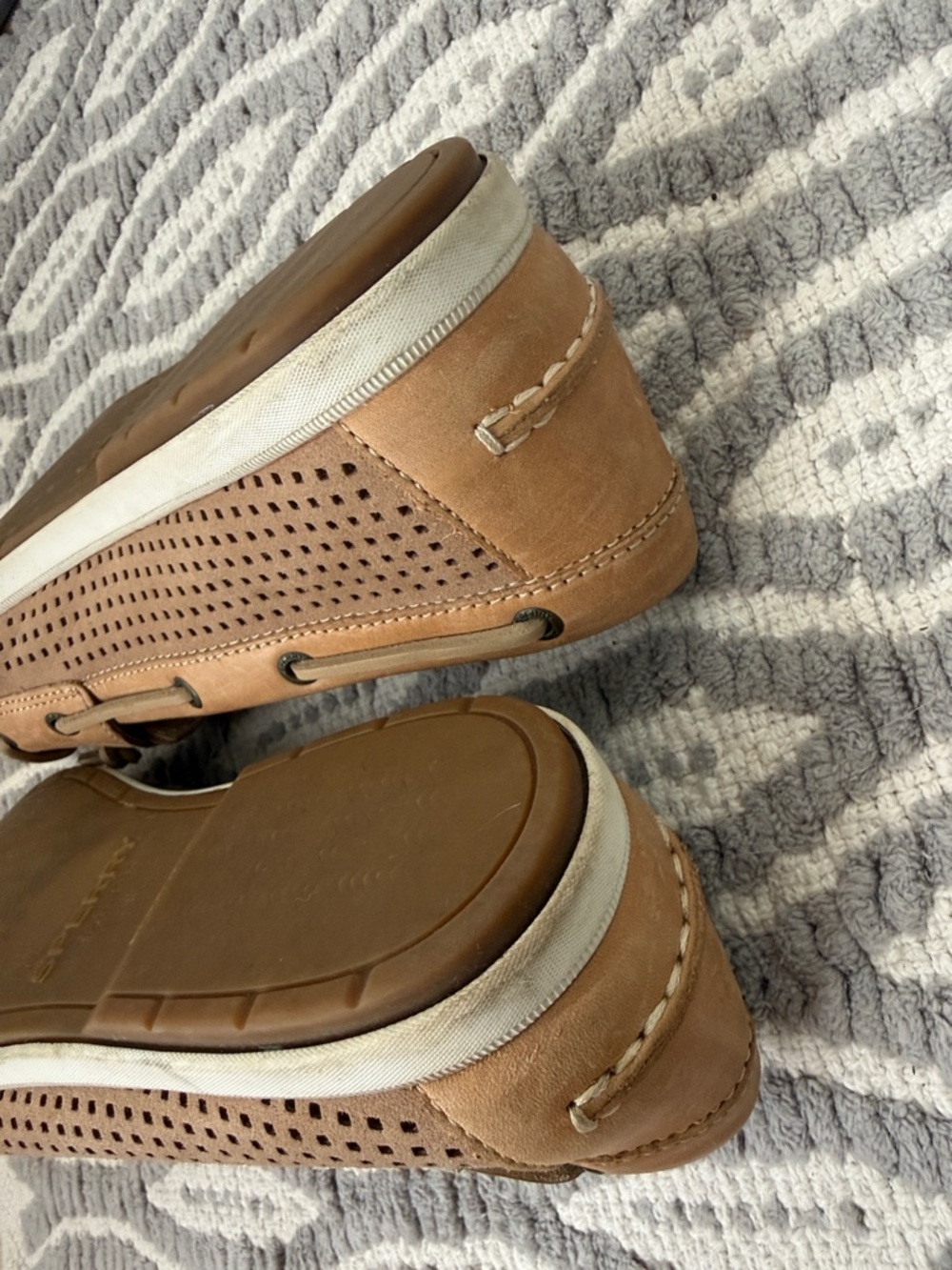 Sperry Women's Perforated Moccasin Loafer - Light Brown - Picture 4 of 4